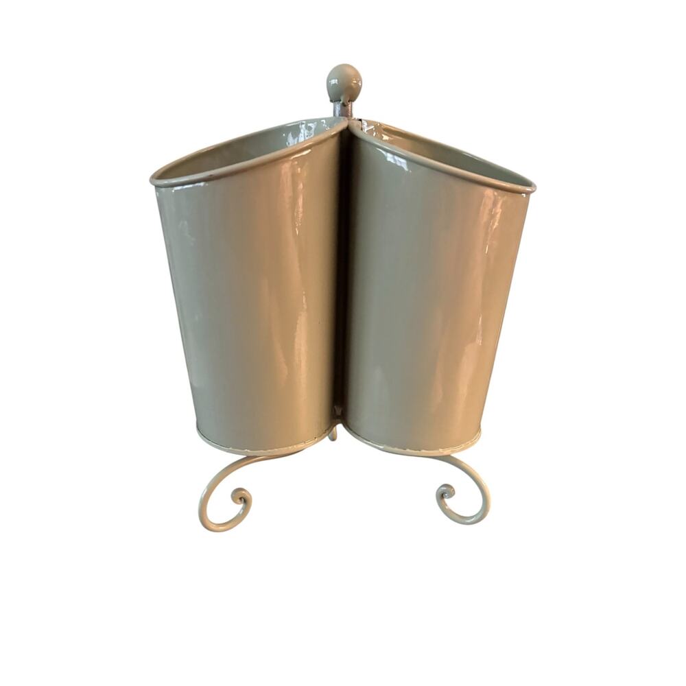 Spinning Caddy Utensil Holder Sage Green